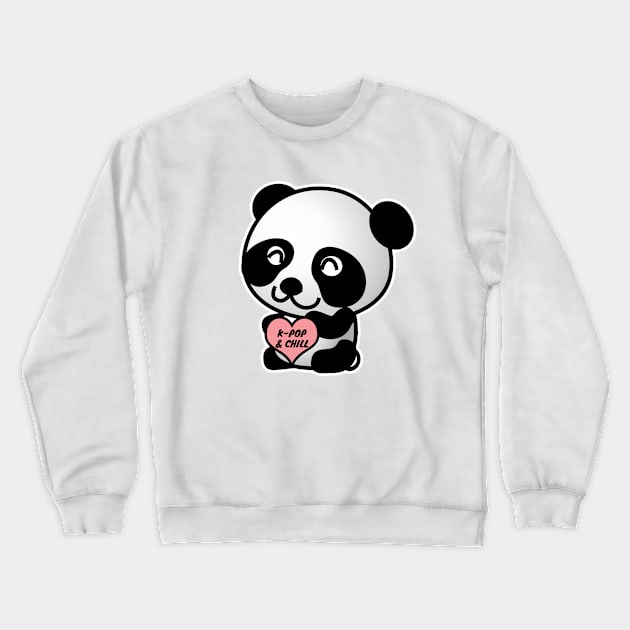 K-Pop And Chill Crewneck Sweatshirt by LunaMay